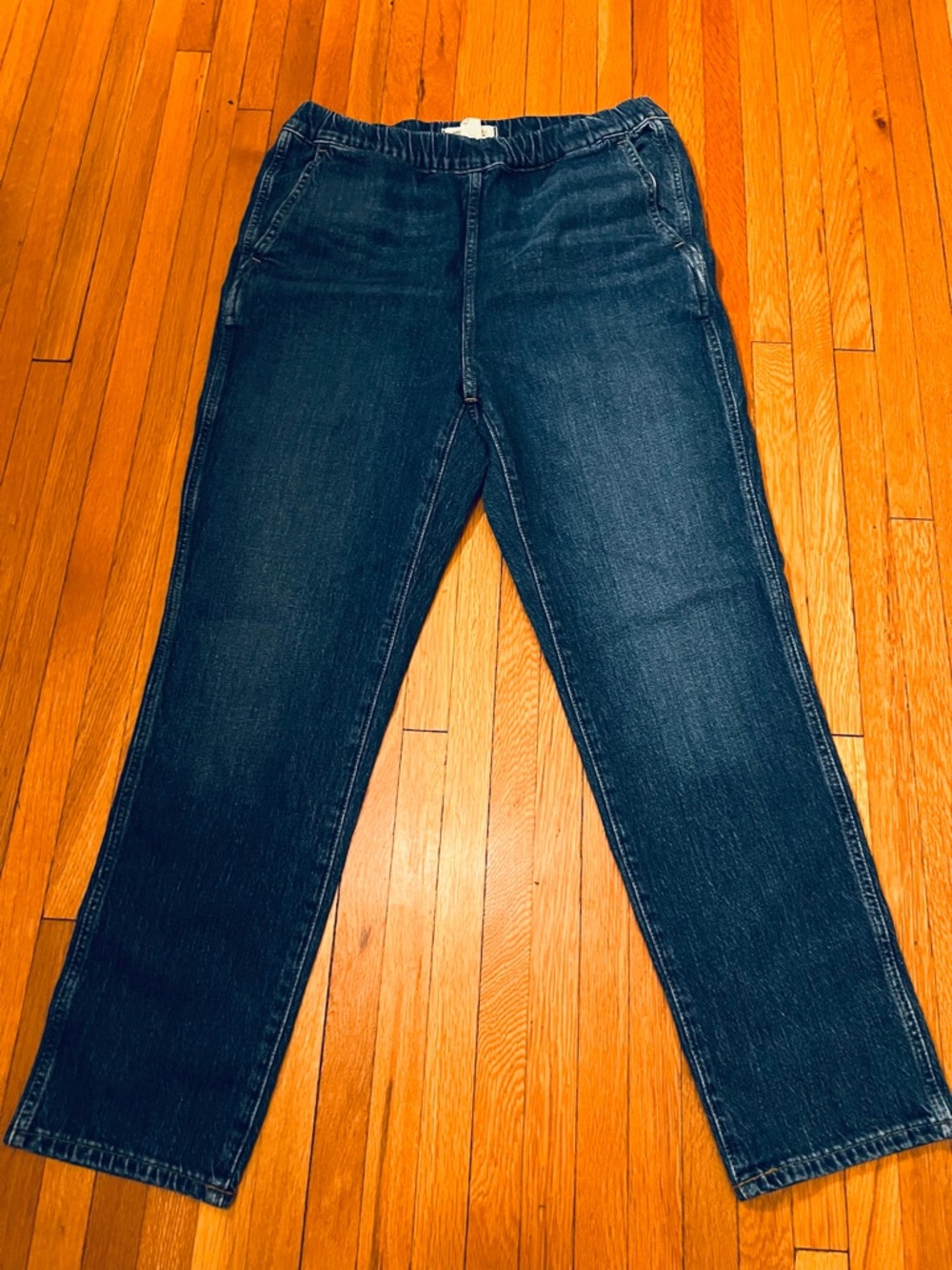 Madewell Women's Dark Blue Straight-Leg Jeans